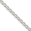 Sterling Silver Open Link Chain Necklace 3.2mm