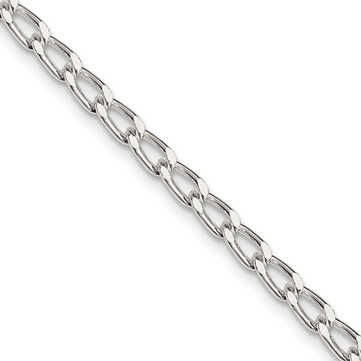 Sterling Silver 3.2mm Open Elongated Link Chain