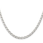 Sterling Silver 4.3mm Open Elongated Link Chain