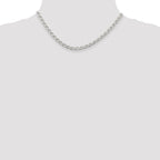 Sterling Silver 4.3mm Open Elongated Link Chain