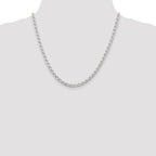 Sterling Silver 4.3mm Open Elongated Link Chain