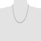 Sterling Silver 4.3mm Open Elongated Link Chain