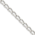 Sterling Silver 4.3mm Open Elongated Link Chain