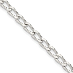 Sterling Silver 4.3mm Open Elongated Link Chain