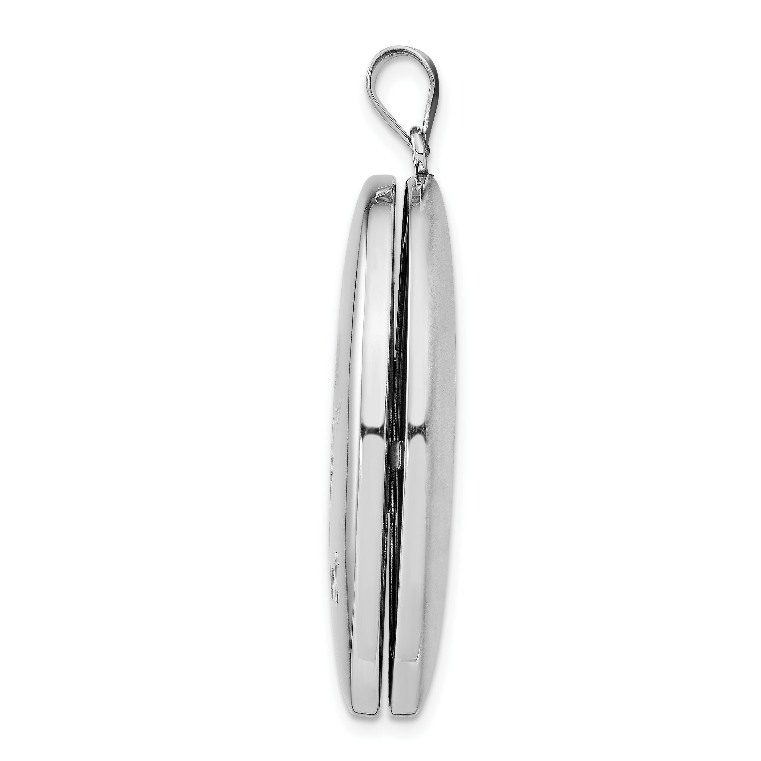 Sterling Silver Rhodium-plated Forever In My Heart Ash Holder Oval Locket Secondary image