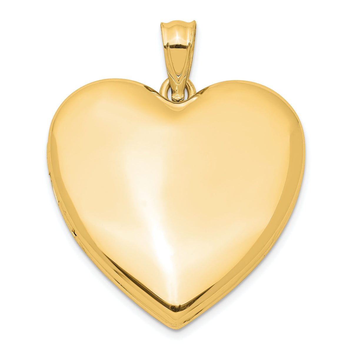 Heart Locket Pendant in Gold-Plated Sterling Silver, 24mm - Sophia Jewelers Main image