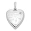 Sterling Silver Rhod-pltd 20mm Diamond LOVE TO MOON Swing Locket
