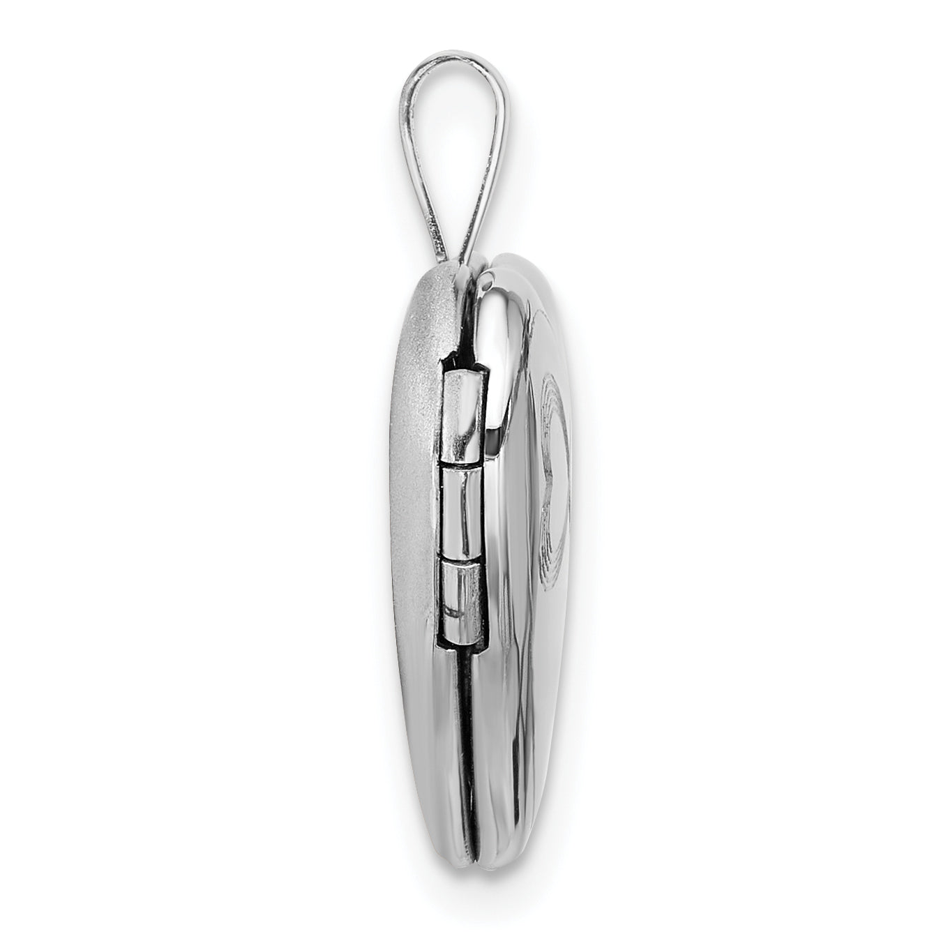 Sterling Silver Rhodium-plated Infinity Hearts 16mm Heart Locket Secondary image