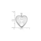 My Angel Heart Ash Holder Locket in Sterling Silver, 20mm - Sophia Jewelers