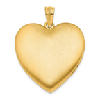 Plain Heart Locket in Gold-Plated Sterling Silver - Sophia Jewelers