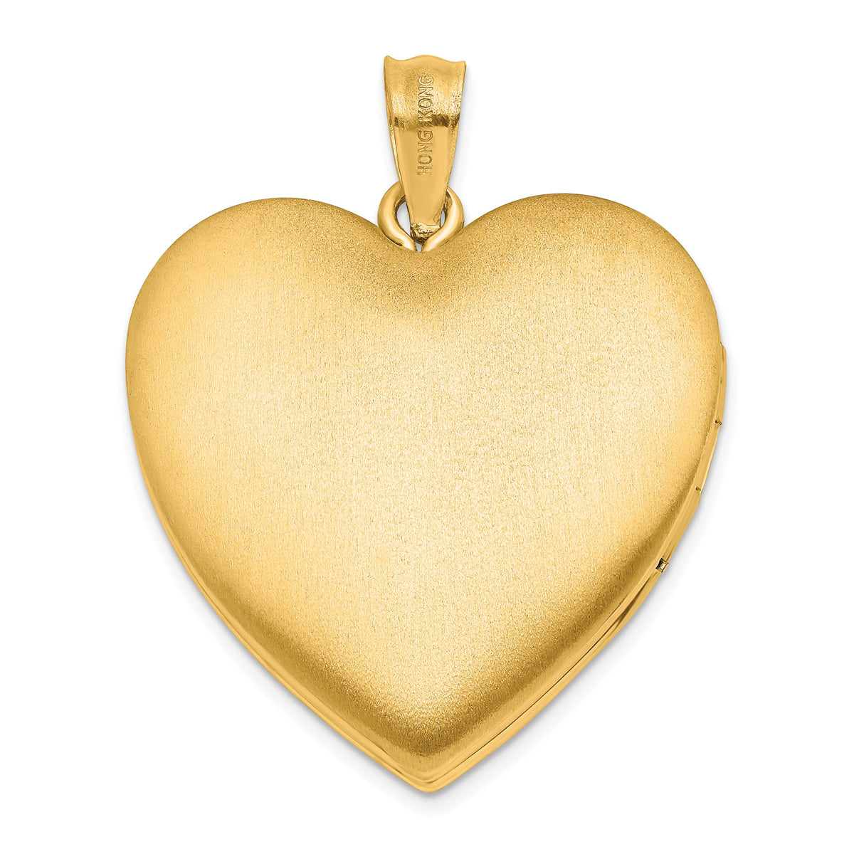Plain Heart Locket in Gold-Plated Sterling Silver - Sophia Jewelers