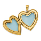 Plain Heart Locket in Gold-Plated Sterling Silver - Sophia Jewelers