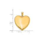 Plain Heart Locket in Gold-Plated Sterling Silver - Sophia Jewelers