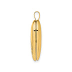 Swirl Heart Locket in Gold-Plated Sterling Silver - Sophia Jewelers