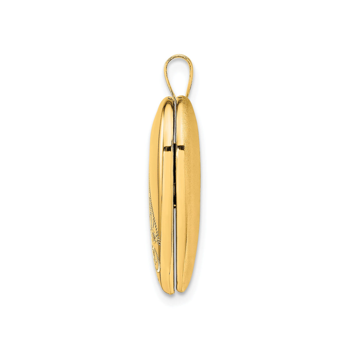Swirl Heart Locket in Gold-Plated Sterling Silver - Sophia Jewelers