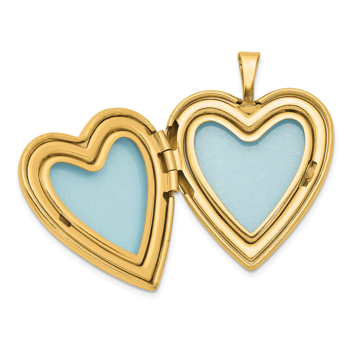 Swirl Heart Locket in Gold-Plated Sterling Silver - Sophia Jewelers