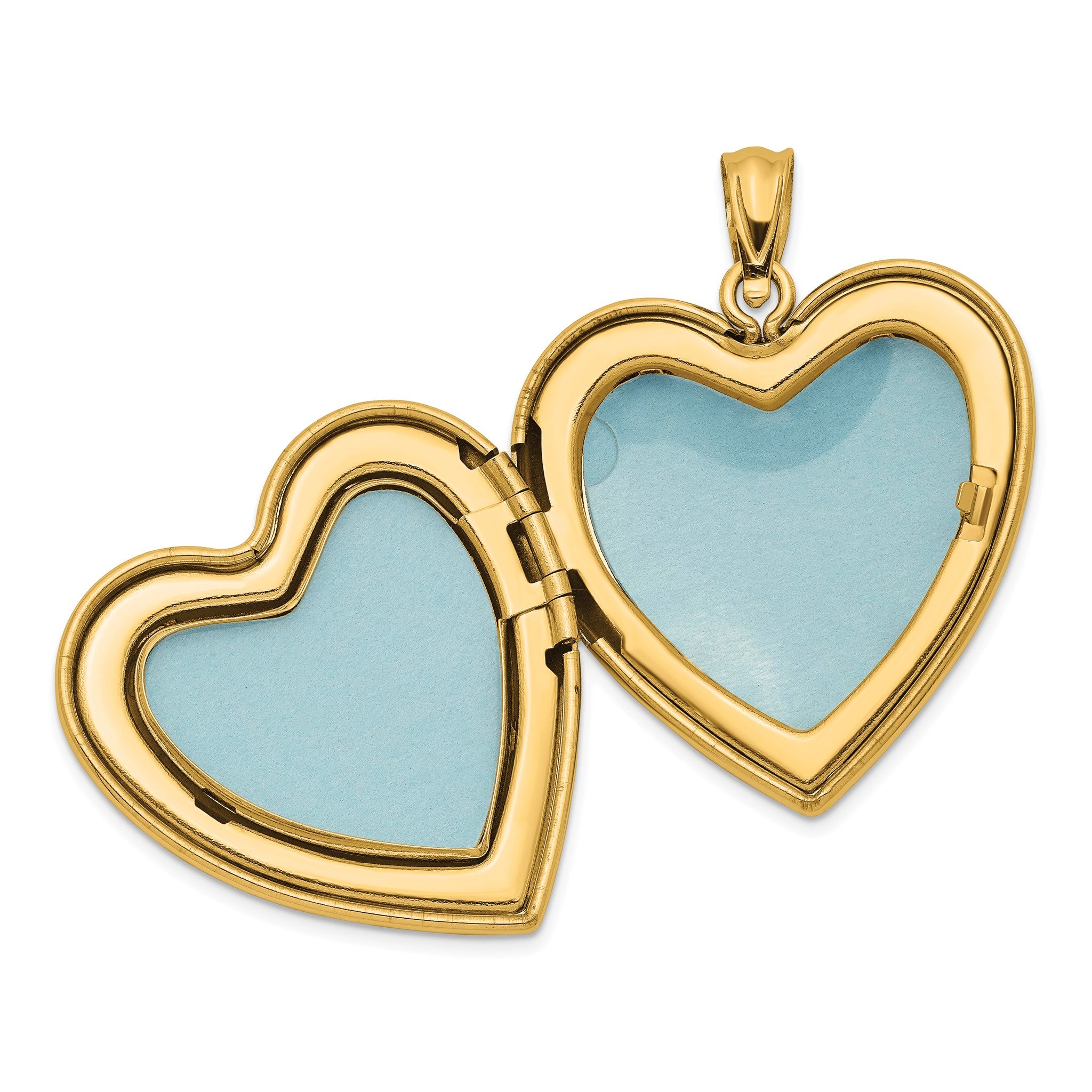 Scrolled Heart Family Locket in Gold-Plated Sterling Silver Secondary image