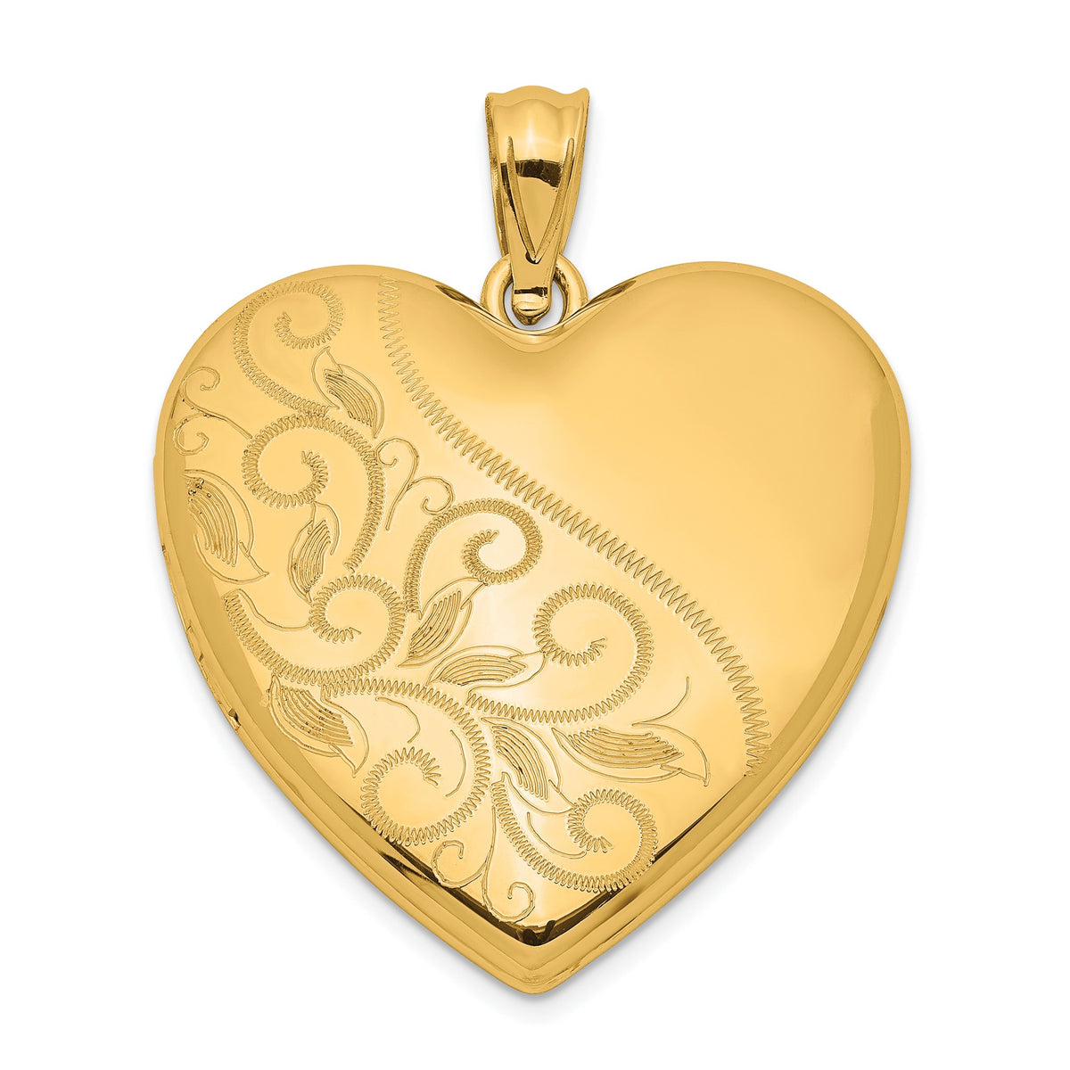 Scrolled Heart Family Locket in Gold-Plated Sterling Silver - Sophia Jewelers Main image