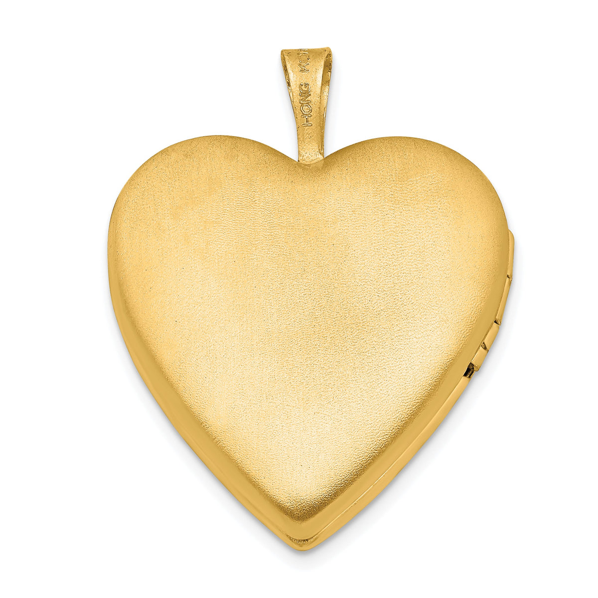 Heart Locket in Gold-Plated Sterling Silver, Diamond-Cut - Sophia Jewelers