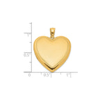 Heart Locket in Gold-Plated Sterling Silver, Satin & Polished - Sophia Jewelers