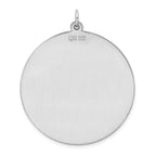 Engravable Round Disc Charm in Sterling Silver - Sophia Jewelers