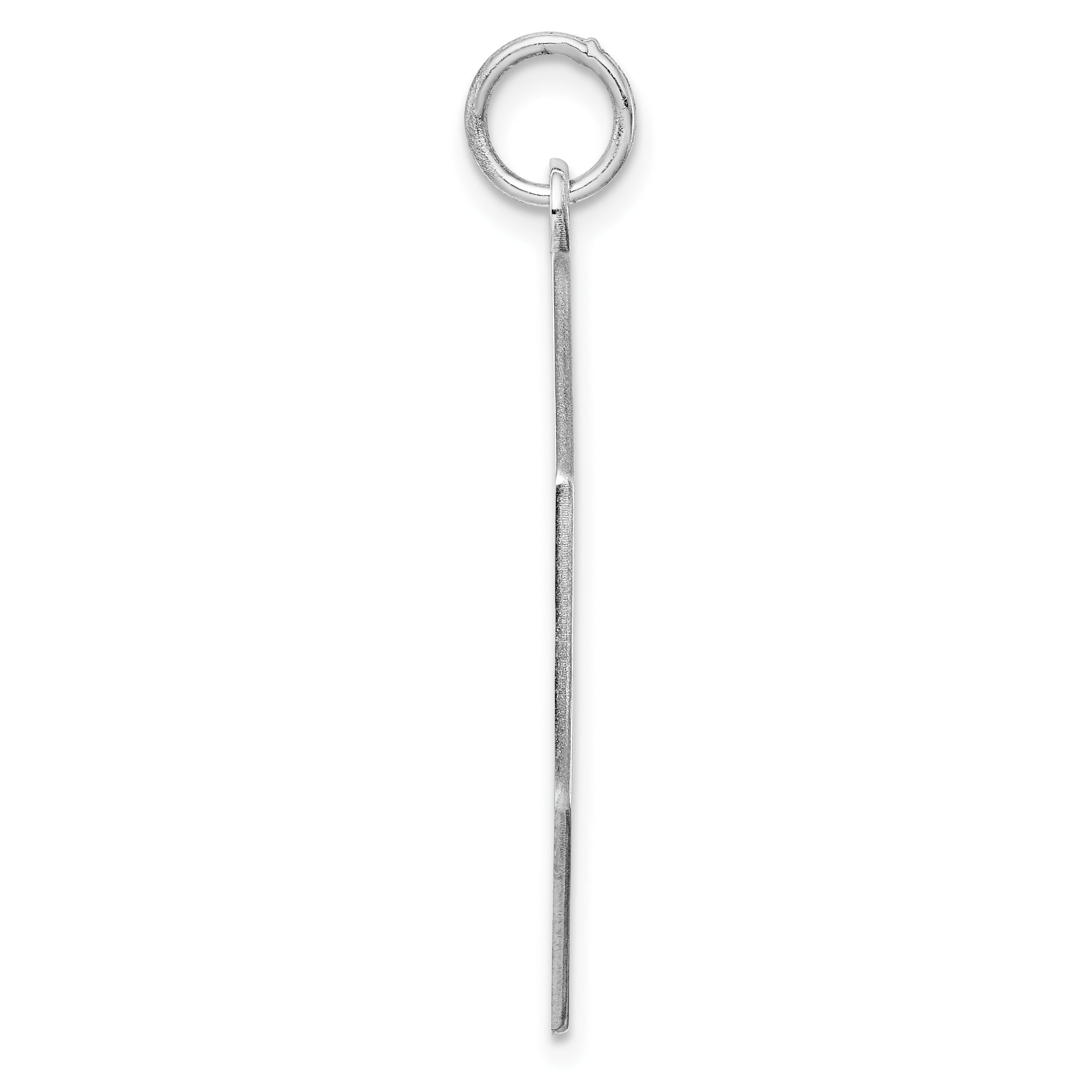 Octagon Disc Charm in Sterling Silver, 28mm Engravable Secondary image