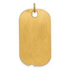 Sterling Silver GP Engravable Dog Tag Disc Charm