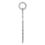 SS Rh-plt Engraveable Heart Patterned Polished Front/Satin Back Disc