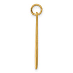 Sterling Silver GP Engraveable Round Polished Disc Charm