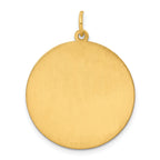 Engravable Round Disc Charm in Gold-Plated Sterling Silver - Sophia Jewelers