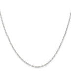 Sterling Silver Polished and Diamond-Cut 1.75mm Mariner Link Chain