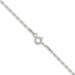 Sterling Silver Polished and D/C 1.75mm Mariner Link Chain