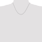 Sterling Silver Polished and Diamond-Cut 1.75mm Mariner Link Chain