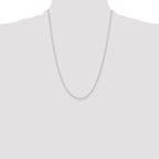 Sterling Silver Polished and Diamond-Cut 1.75mm Mariner Link Chain