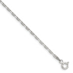 Sterling Silver Polished and D/C 2mm Mariner Link Chain