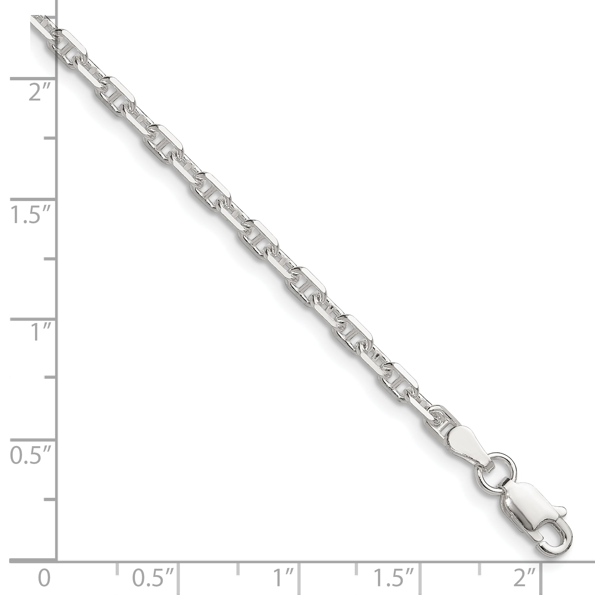 Diamond-Cut Mariner Link Chain in Sterling Silver Secondary image