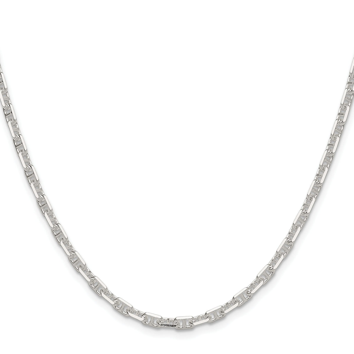 Diamond-Cut Anchor Chain in Sterling Silver, 3.75mm - Sophia Jewelers