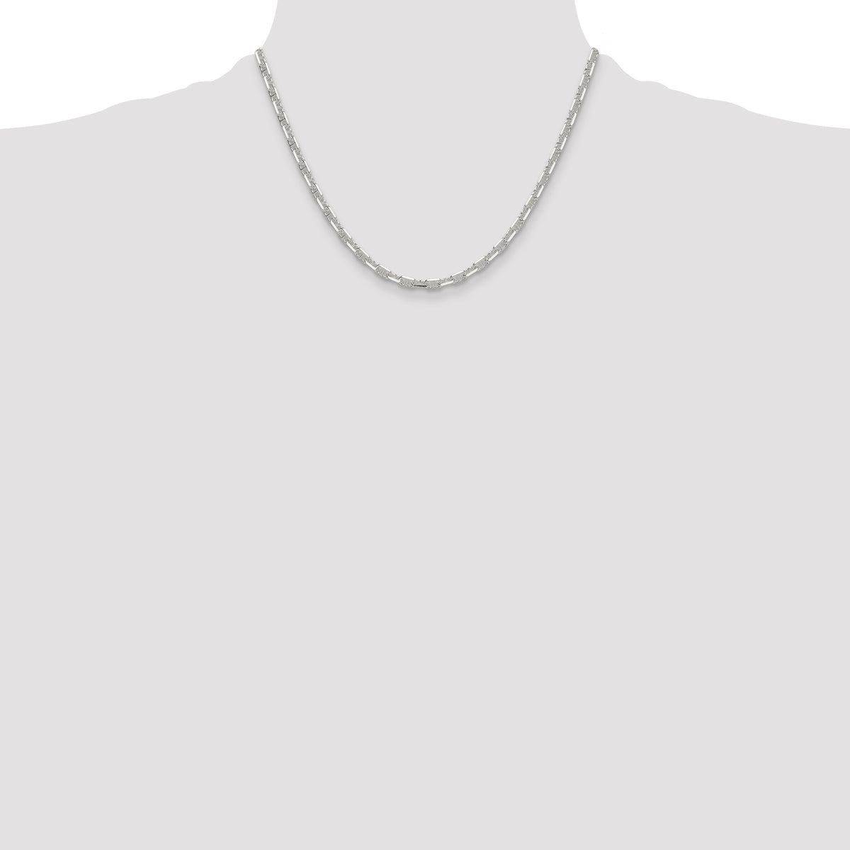 Diamond-Cut Anchor Chain in Sterling Silver, 3.75mm - Sophia Jewelers