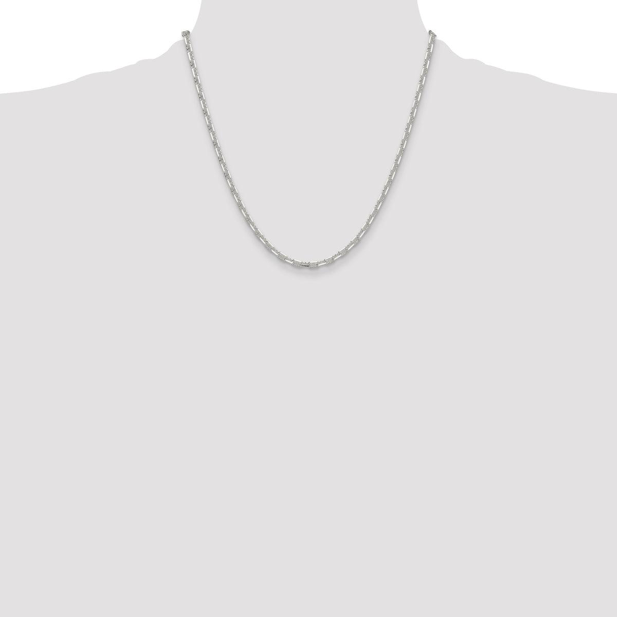 Diamond-Cut Anchor Chain in Sterling Silver, 3.75mm - Sophia Jewelers