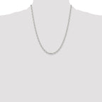 Sterling Silver Polished and Diamond-Cut 3.75mm Mariner Link Chain