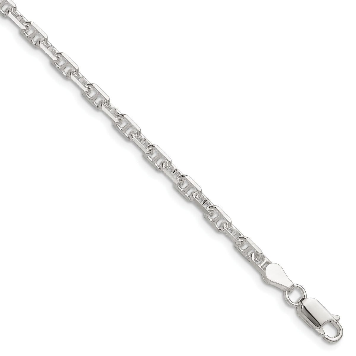 Diamond-Cut Anchor Chain in Sterling Silver, 3.75mm - Sophia Jewelers Main image