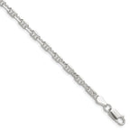 Sterling Silver Polished and Diamond-Cut 3.75mm Mariner Link Chain