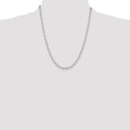 Sterling Silver Polished and Diamond-Cut 4.75mm Mariner Link Chain