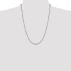 Sterling Silver Polished and Diamond-Cut 4.75mm Mariner Link Chain
