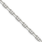 Sterling Silver Polished and Diamond-Cut 4.75mm Mariner Link Chain