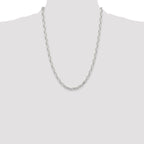 Sterling Silver Polished and D/C 5.5mm Mariner Link Chain