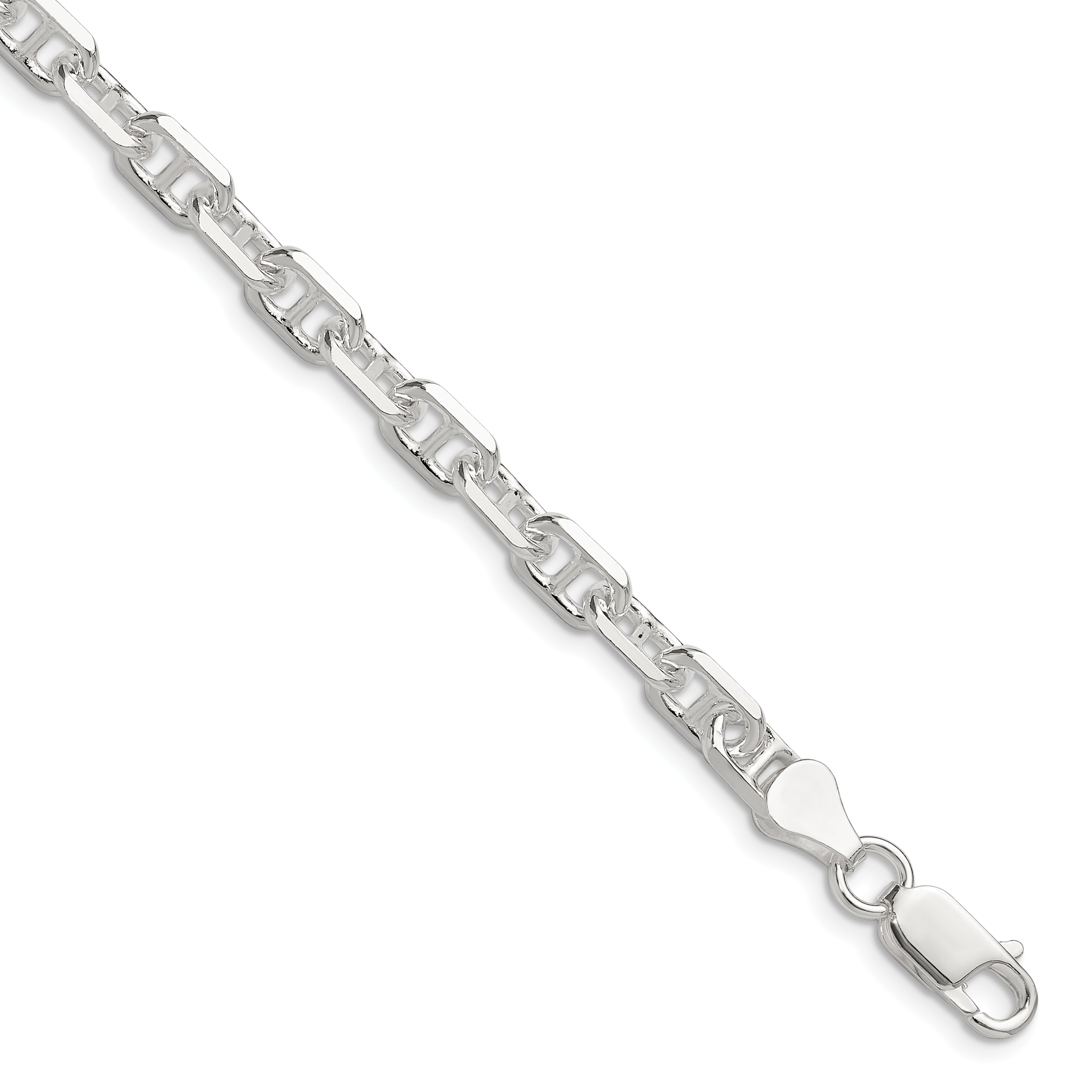 Sterling Silver Polished and D/C 5.5mm Mariner Link Chain Main image