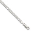 Flat Figaro Chain in Sterling Silver, 4mm - Sophia Jewelers