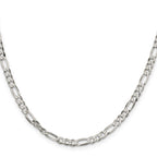 Sterling Silver Figaro Chain Necklace 4.5mm