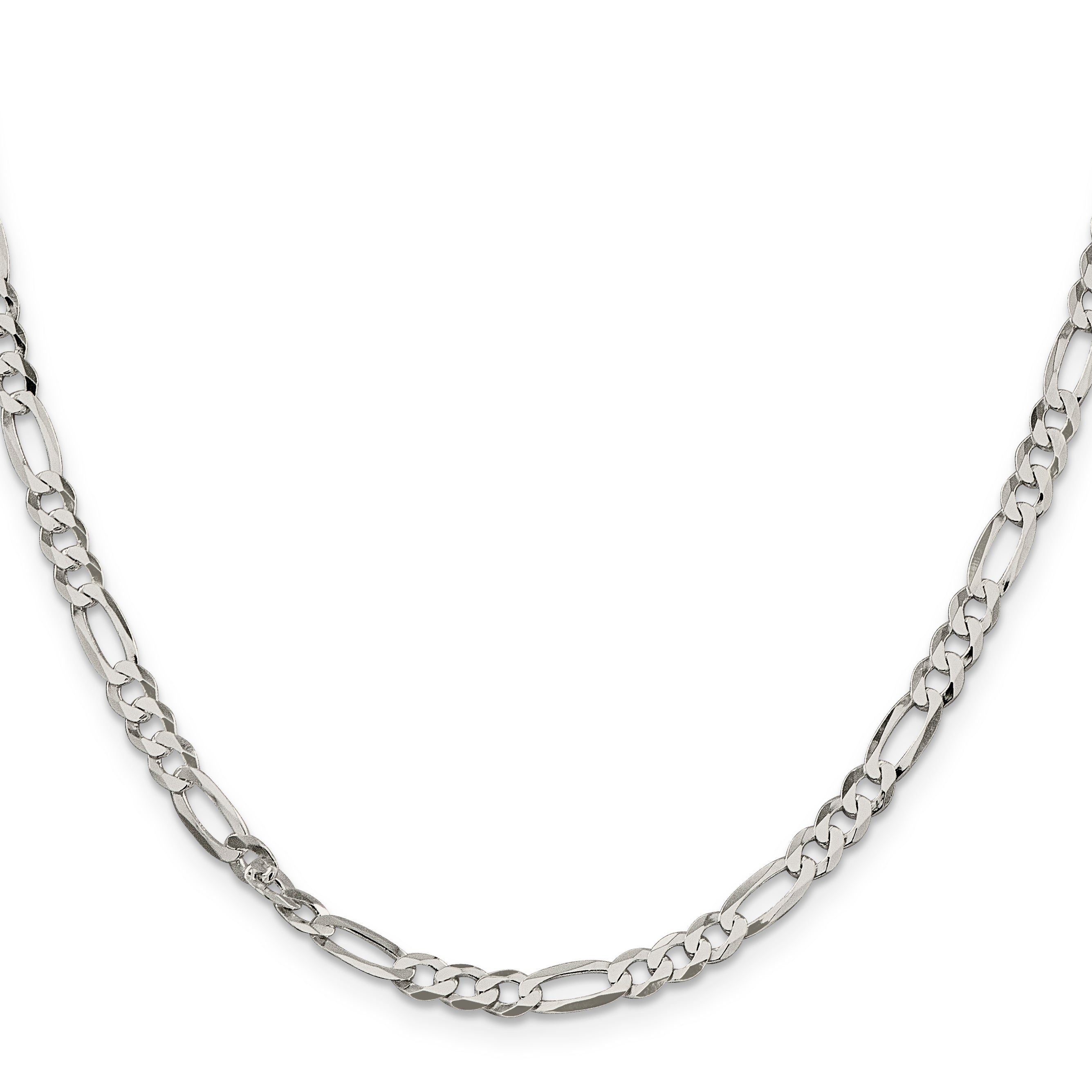 Sterling Silver Figaro Chain Necklace 4.5mm